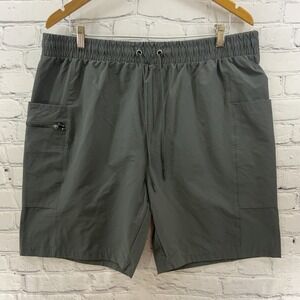 Trajectory Shorts Mens Sz XL Gray Stretch Waist Drawstring